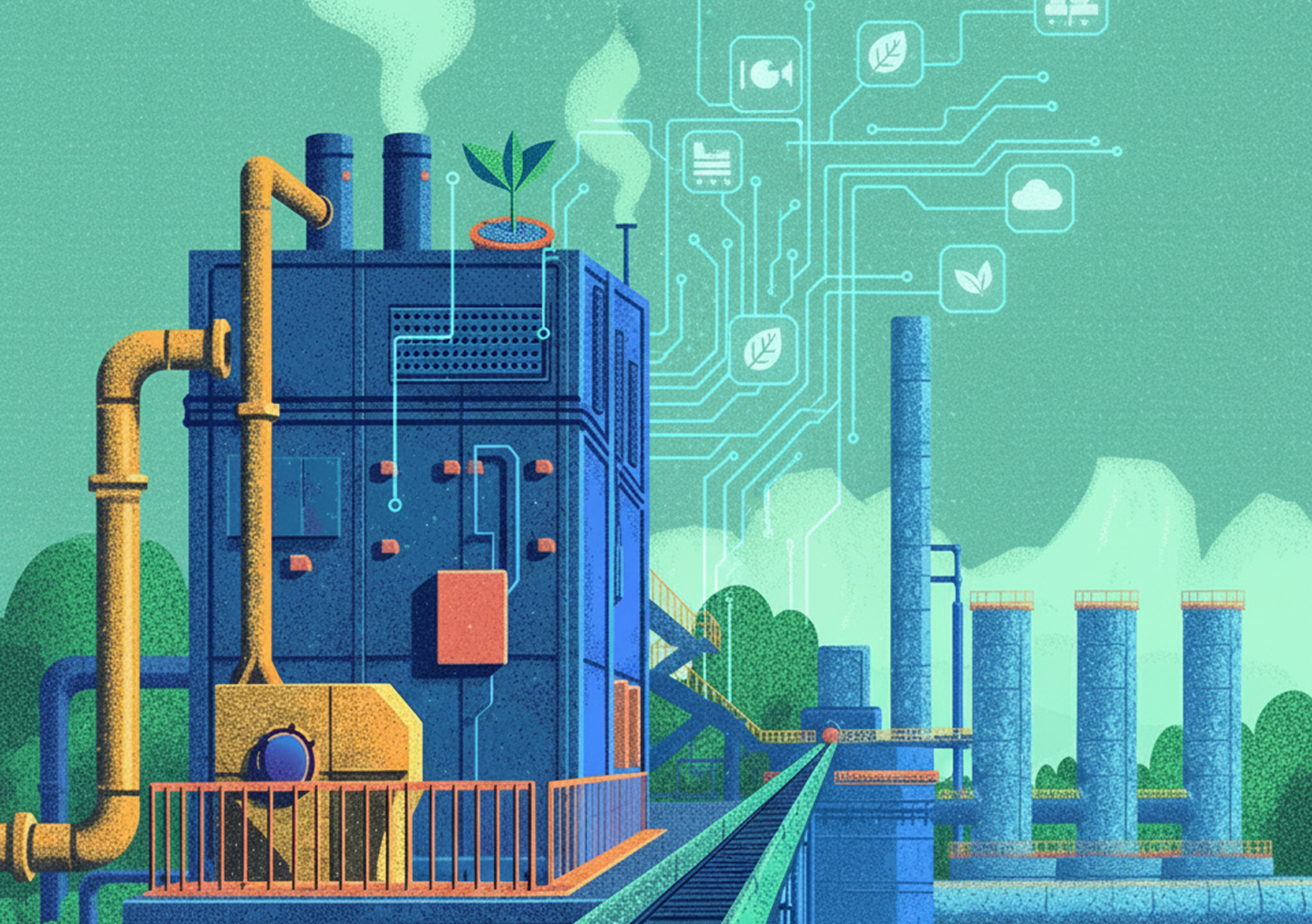 Bharat Carbon AI intelligence layer illustration